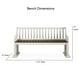 preview thumbnail 7 of 5, Steve Silver Jillian Farmhouse Pew Dining Bench