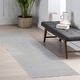 preview thumbnail 36 of 59, Nuloom Argelia Solid Machine Washable Area Rug 2' 6" x 8' - Light Grey - Runner