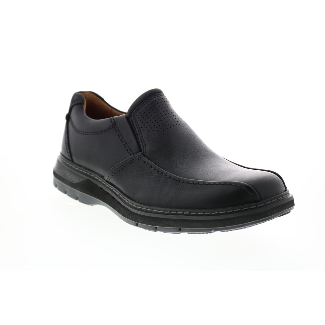 clarks black loafers mens