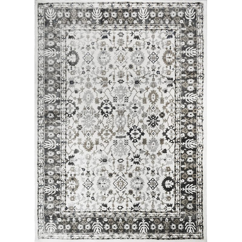Rhapsody Harper Traditional Area Rug - 5'3"x7'3" - Ivory