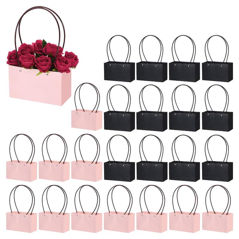 Flower Gift Box, 24 Pcs Paper Bouquet Flower Gift Bags