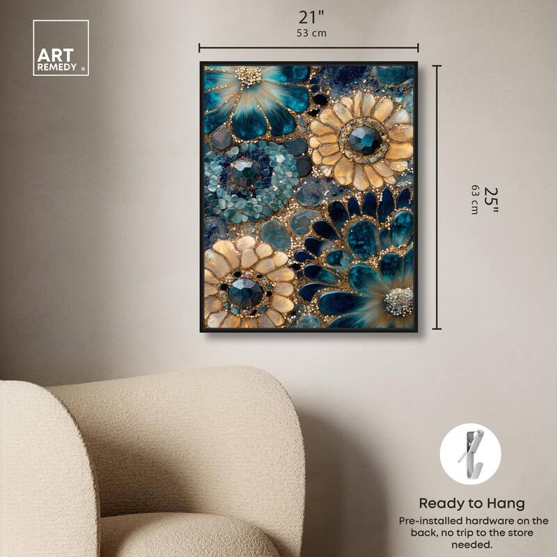 Opulent Geode III Canvas by Art Remedy