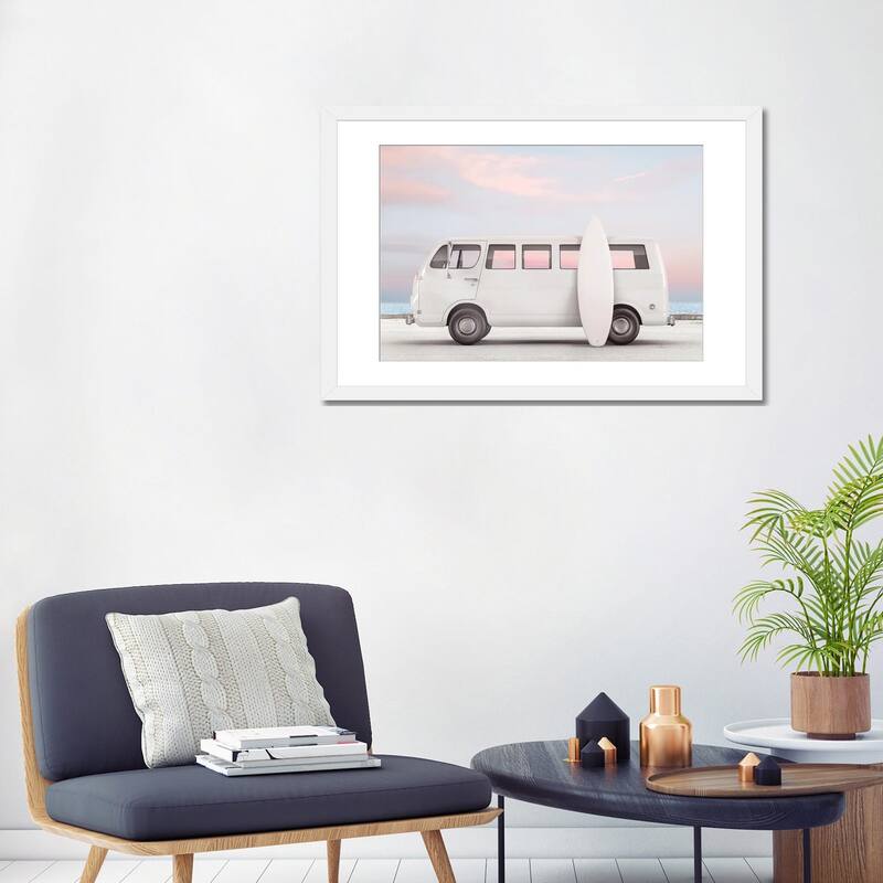 iCanvas "Van And Surfboard" by Tiny Treasure Prints