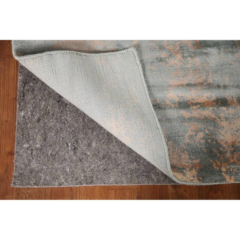 Modern Abstract Area Rug Handmade Wool Carpet - 7'11"x 9'11"