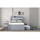 preview thumbnail 14 of 15, Twin XL Platform Bed with Storage, LED Headboard, Charging Station, Trundle and Drawers
