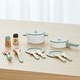 preview thumbnail 2 of 6, Teamson Kids - Little Chef Frankfurt Wooden Cookware play kitchen accessories - Green