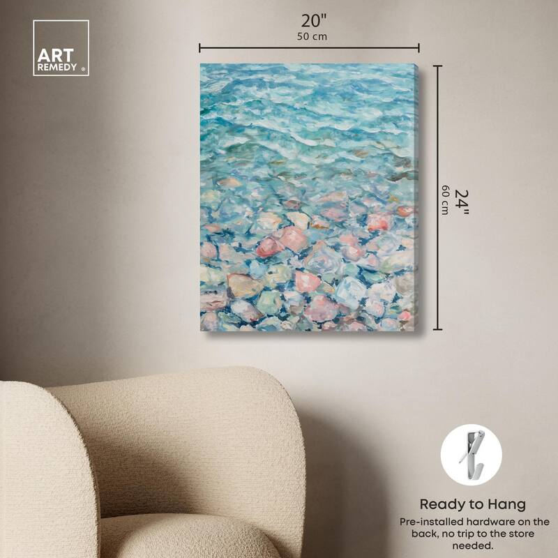 Turquoise Dream Canvas by Art Remedy, Gallery Wrapped