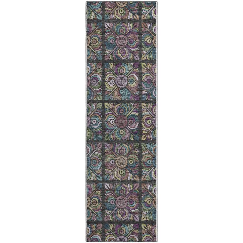 Premium Washable Super Soft Mosaic Panel Mayfield Rug