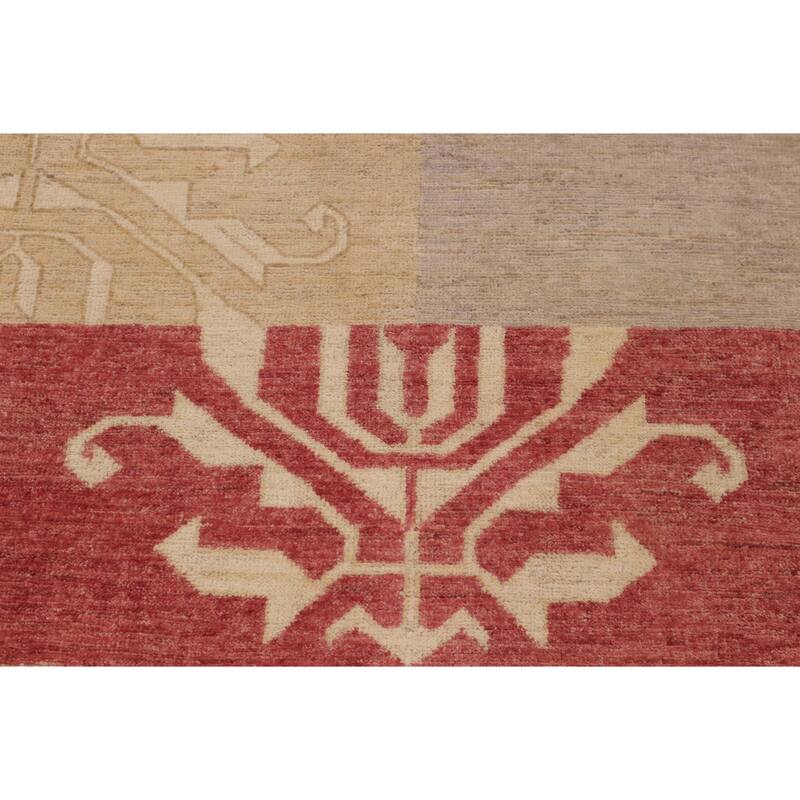 Rustic Bohemian Ri Gabbeh Hand Knotted Wool Area Rug