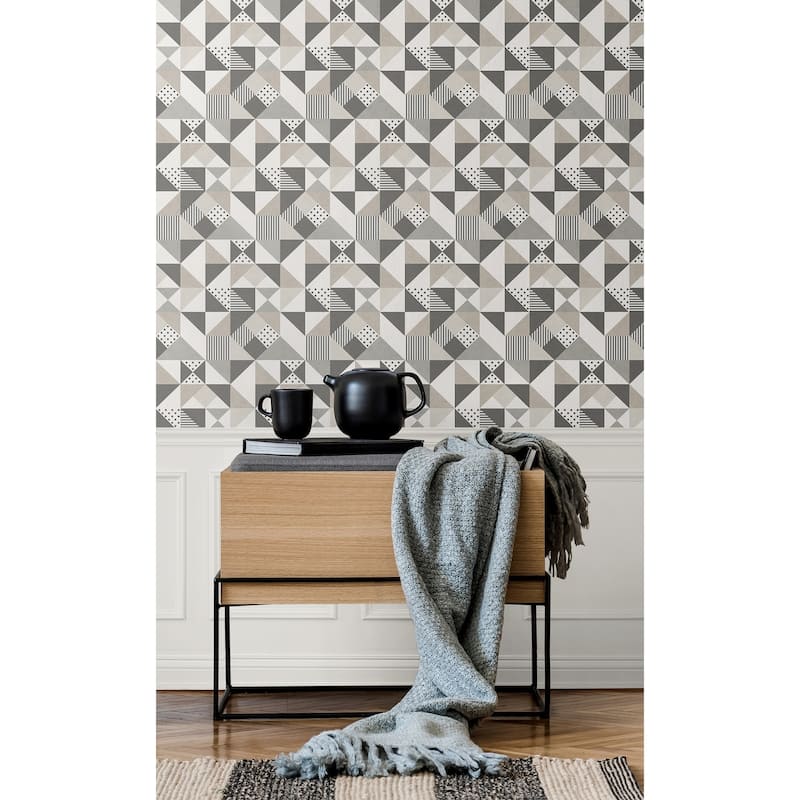 Seabrook Designs Lozenge Geometric Unpasted Wallpaper