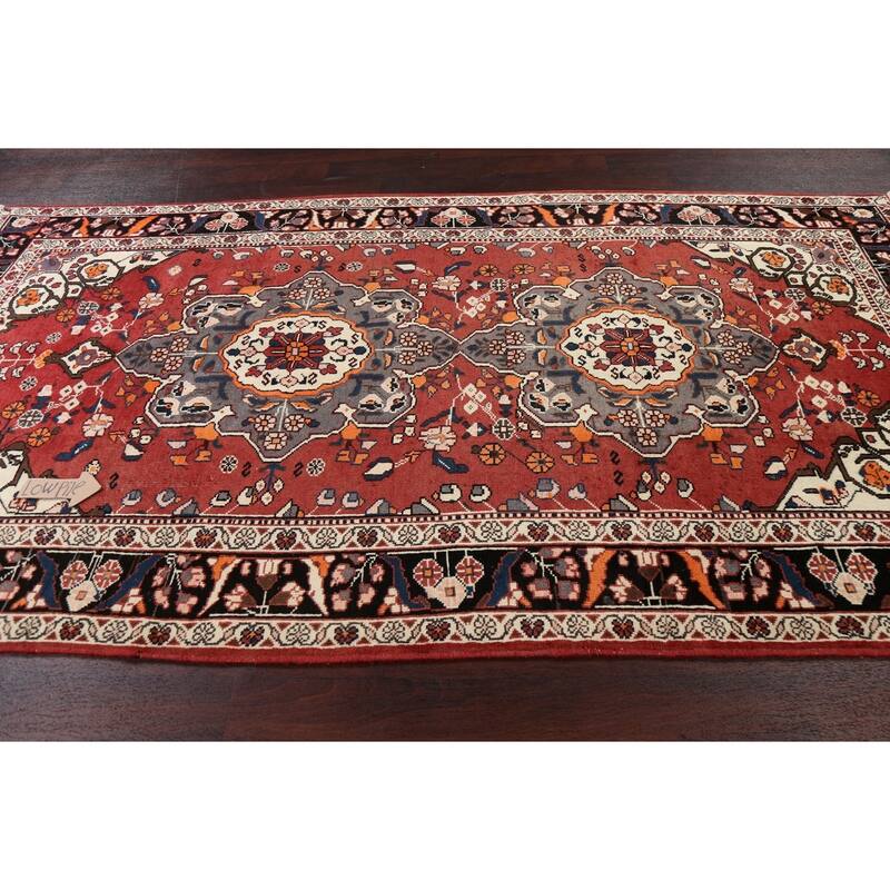 Vegetable Dye Bakhtiari Persian Area Rug Handmade Wool Carpet - 5'2" x 9'11"