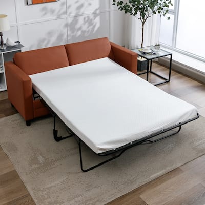 Mixoy Pull Out Sofa Bed,Modern Convertible Sleeper Sofa,2-in-1 Couch Bed with Mattress,Futon Couches