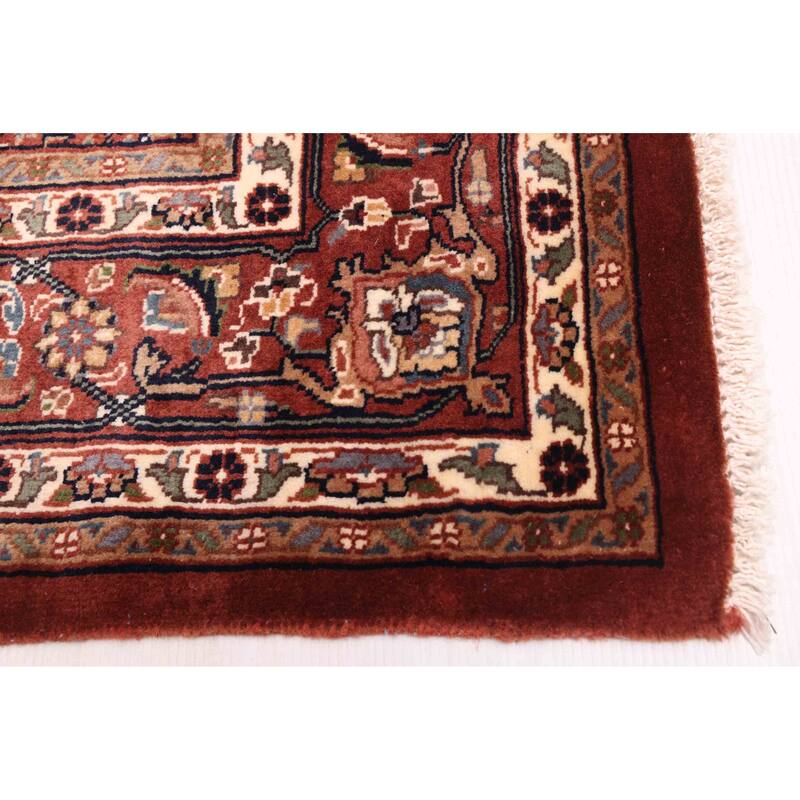 ECARPETGALLERY Hand-knotted Royal Mahal Cream Wool Rug - 5'6 x 7'5