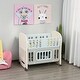 preview thumbnail 10 of 13, Qaba Convertible Baby Crib 3-in-1 Design Toddler Cot Cradle with Storage Function & 4 Detachable Lockable Wheels