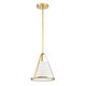 preview thumbnail 2 of 5, Fulton 1 Light Antique Gold Pendant