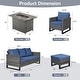 preview thumbnail 56 of 104, Gymojoy Outdoor Fire Pit Conversation Set, Patio Furniture with Cushions