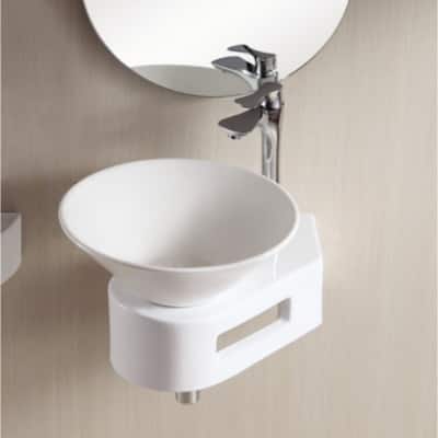 Nameeks Caracalla 16-5/9" Ceramic Vessel Bathroom Sink