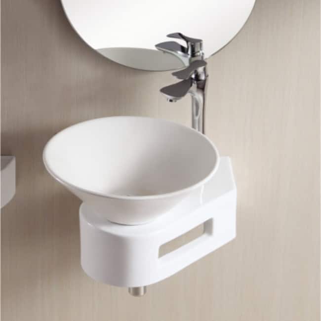 Nameeks Caracalla 16-5/9" Ceramic Vessel Bathroom Sink