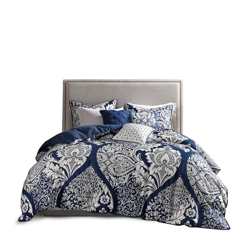 GDF Studio - Cotton Printed Comforter Set with Decorative Pillows