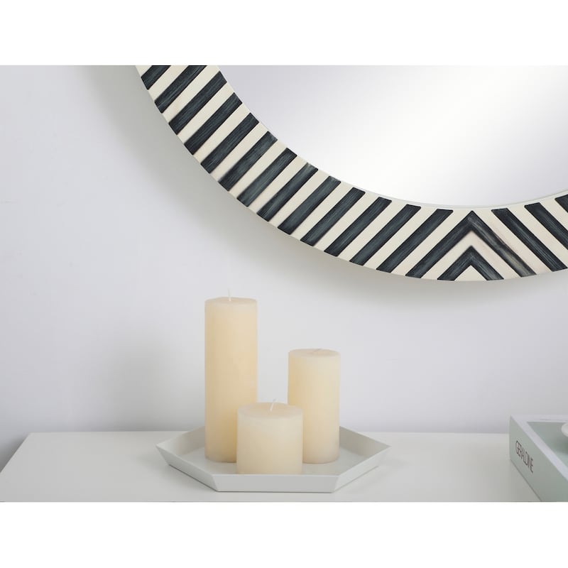 Carson Carrington Labben Round Chevron Mirror