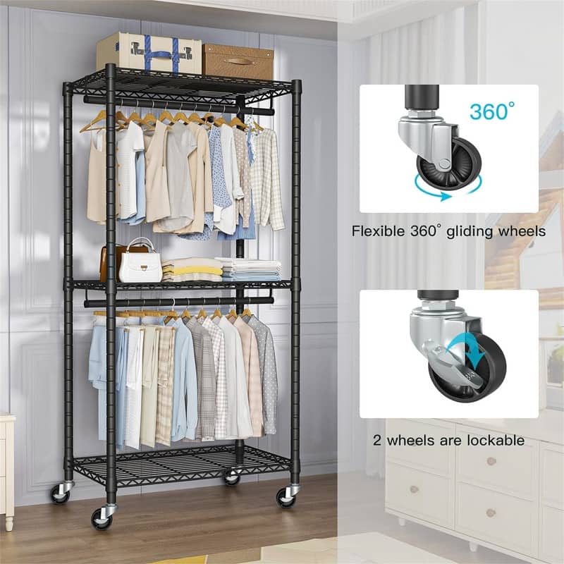 Heavy Duty Portable Closet - 14"D x 30"W x 76"H