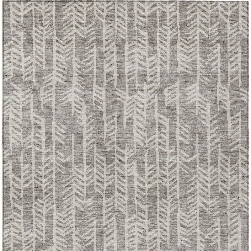 HomeRoots Tribal Transitional Rectangle Outdoor Rug