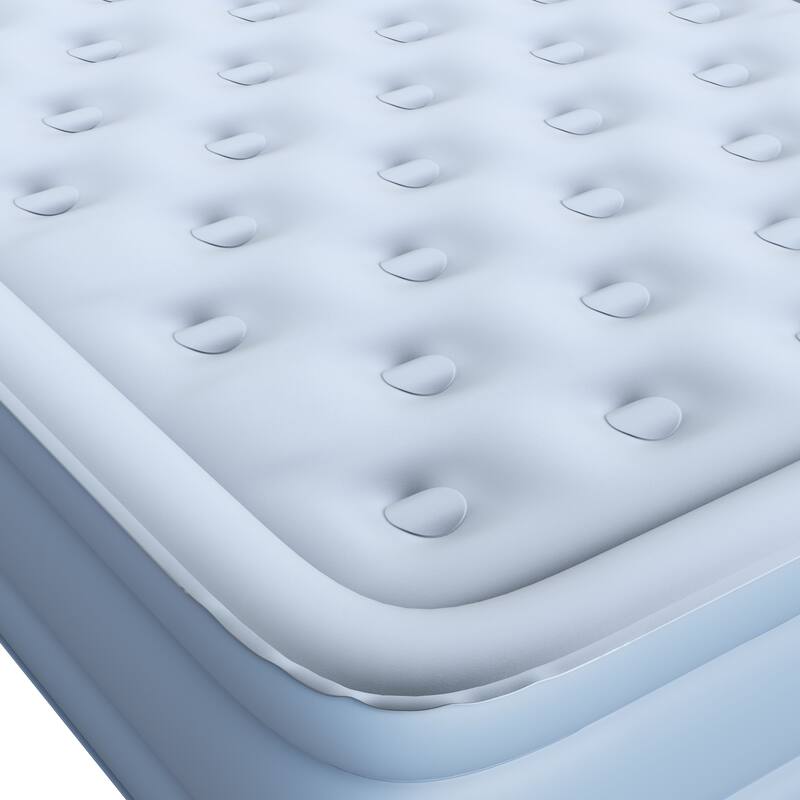 Beautyrest Posture Lux 15 in. Air Mattress with External Pump - Inflatable Bed with Comfort Coil Support