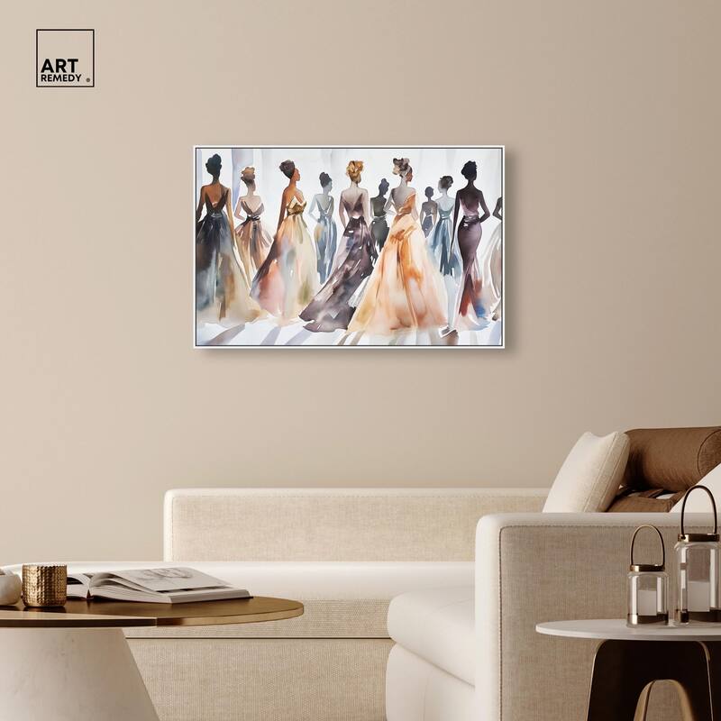 Model Lineup Canvas by Art Remedy