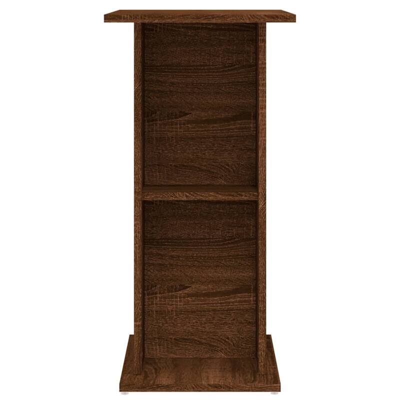 vidaXL Aquarium Stand Brown Oak Engineered Wood Medium Aquarium Stand - 14.2 x 23.8 x 28.5