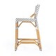 preview thumbnail 21 of 29, Creanly 25.25"H Seat Rattan Counter Stool with Back