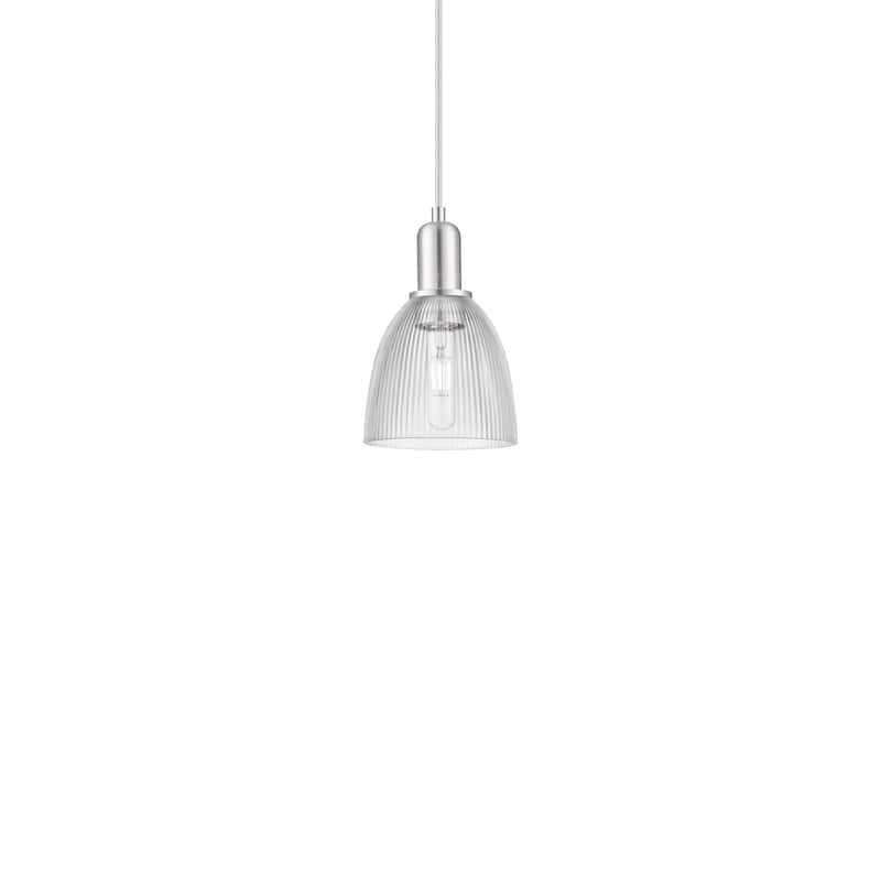 Innovations Lighting 716-1P-10-6 Castile Pendant Castile 6" Wide Mini - Brushed Satin Nickel / Clear