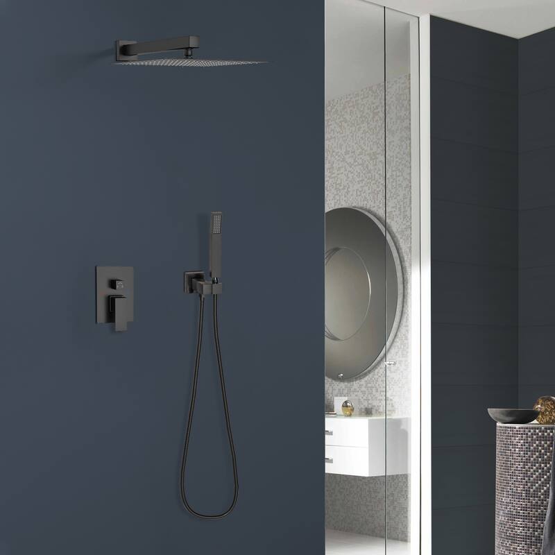 Topcraft 10-Inch Wall Mounted Square Shower System with Rough-in Valve - 10*10