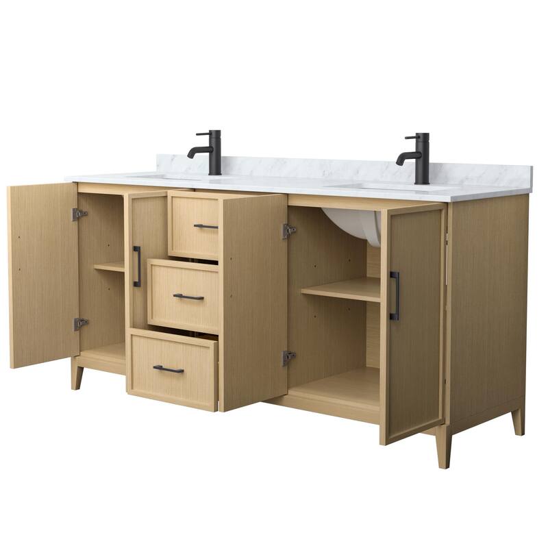 Elan 72-inch Double Vanity, Marble Top