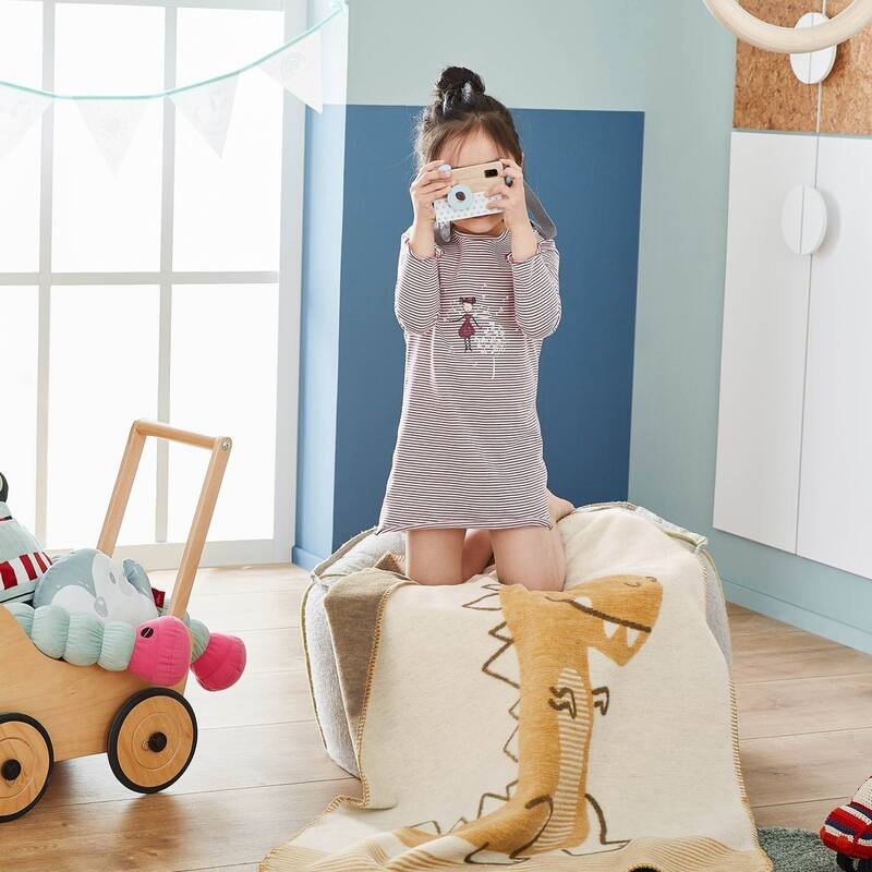 IBENA Cuddly Soft 'Dino' Baby Blanket