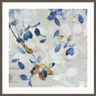 Golden Blue II by Asia Jensen Wood Framed Wall Art Print - Svelte Clay ...