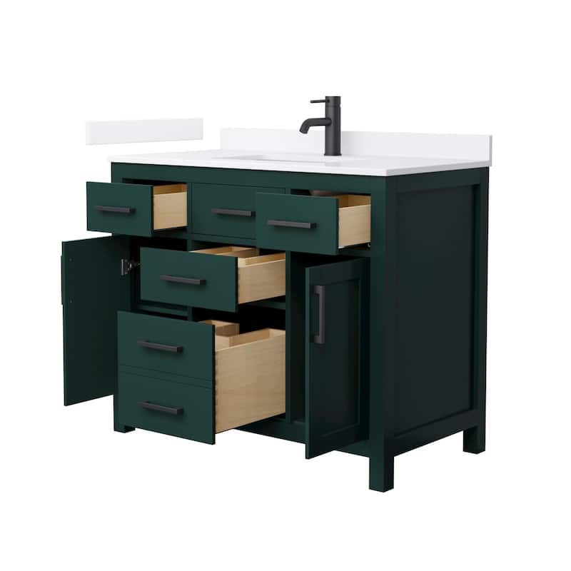 Wyndham Collection WCG2424-42S-QTZ-UNSMXX Beckett 42" Free Standing