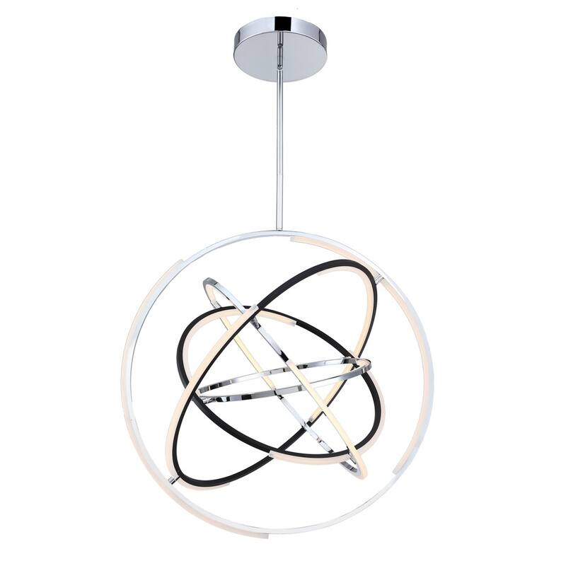 Trilogy Collection Integrated LED 32 in. Pendant, Polished Nickel - Medium