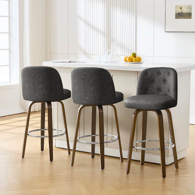 26"/29" Swivel Bar Stools/ Counter Stool with Bentwood Legs