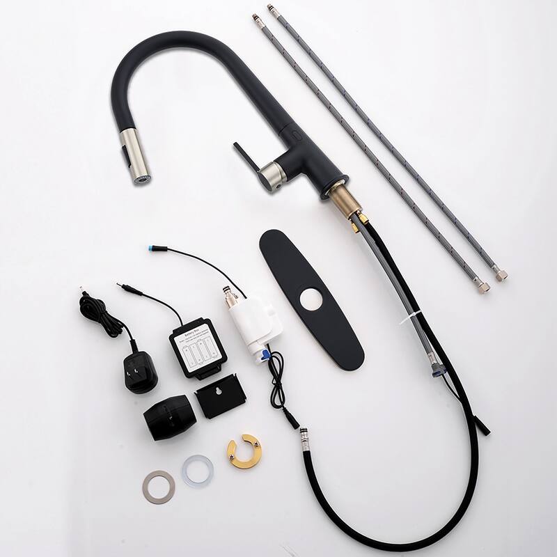 Touch-less Single Handle with Plate Modern Kitchen Sink Faucets