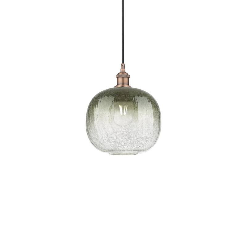 Innovations Lighting 616-1P-12-11 Brookhaven Sphere Pendant Brookhaven - Antique Copper / Slate