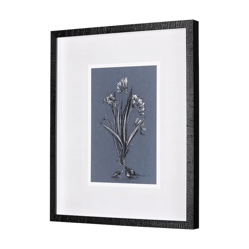 Botanical Sketches III (Blue) Framed Art Print