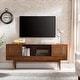 preview thumbnail 14 of 24, Simms Mid-century Modern TV Media Console Brown