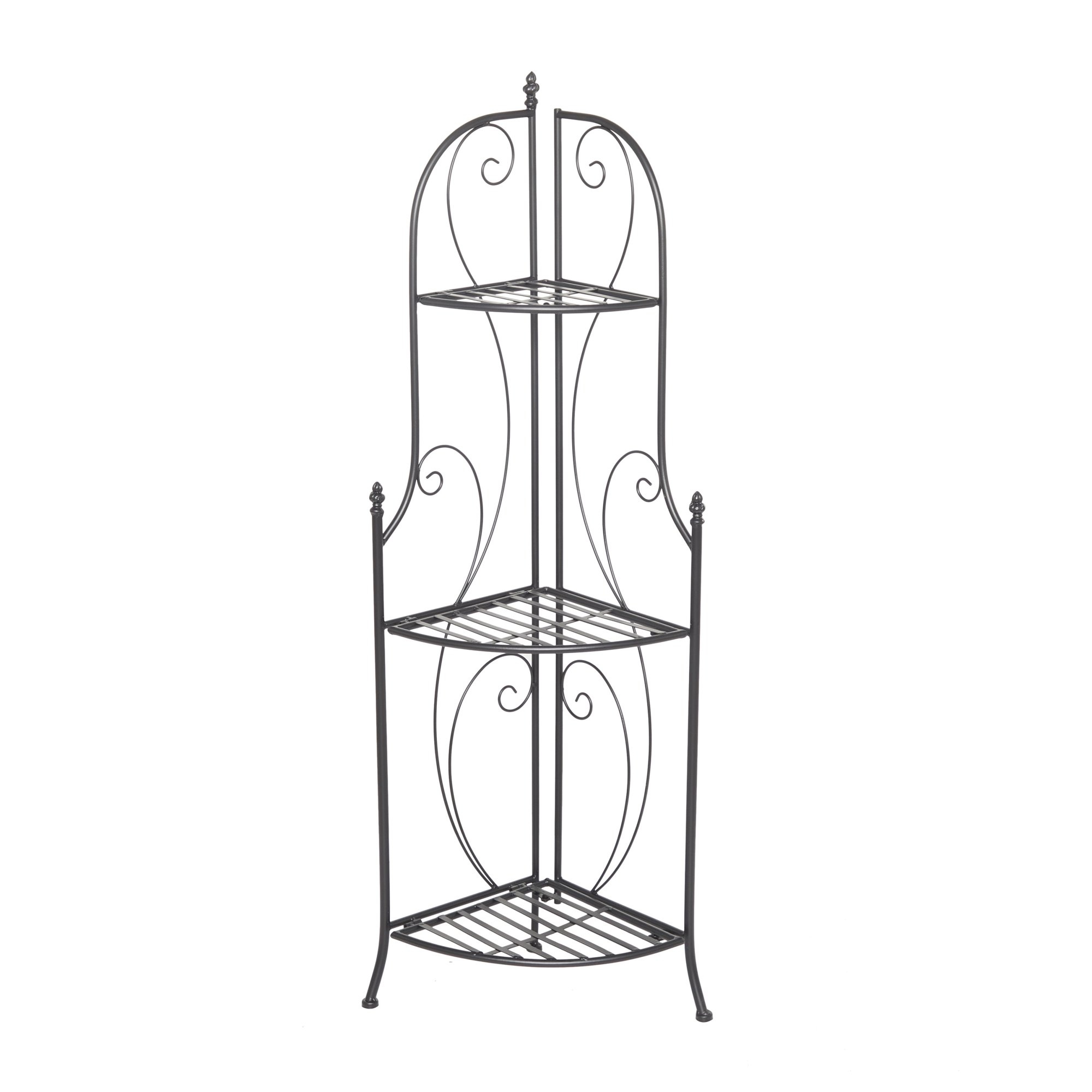 Tall corner best sale bakers rack