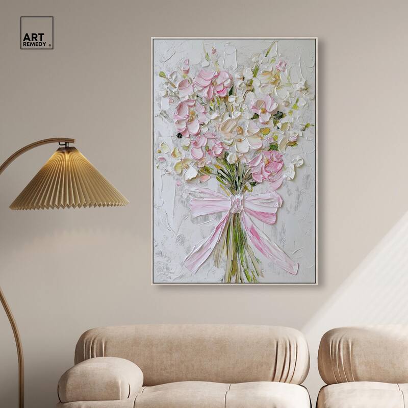 Layered Lily Canvas by Art Remedy