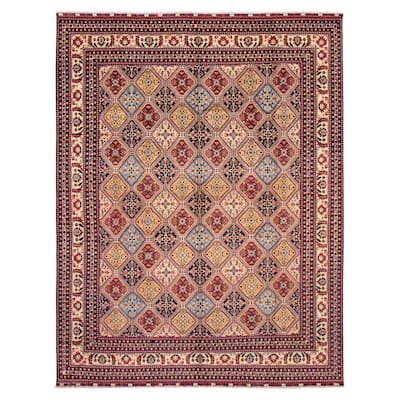 ECARPETGALLERY Hand-knotted Finest Khal Mohammadi Red Wool Rug - 9'10 x 12'10