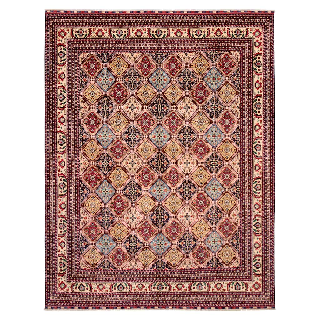 ECARPETGALLERY Hand-knotted Finest Khal Mohammadi Red Wool Rug - 9'10 x 12'10