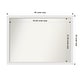 preview thumbnail 173 of 190, Wall Mirror Choose Your Custom Size - Extra Large, Blanco White Wood Outer Size: 46 x 34 in