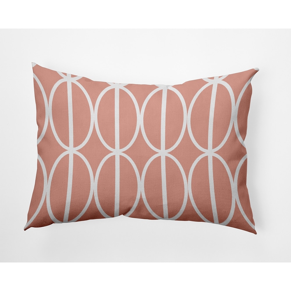 Ovals Go 'Round Indoor/Outdoor Throw Pillow