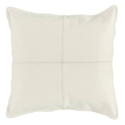 Strick & Bolton Lindi Leather 22-inch Throw Pillow
