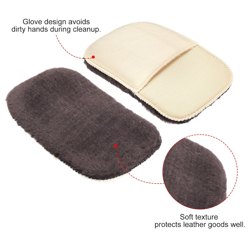 Shoes Polishing Gloves Cleaning Shine Cloth for Leather Boot